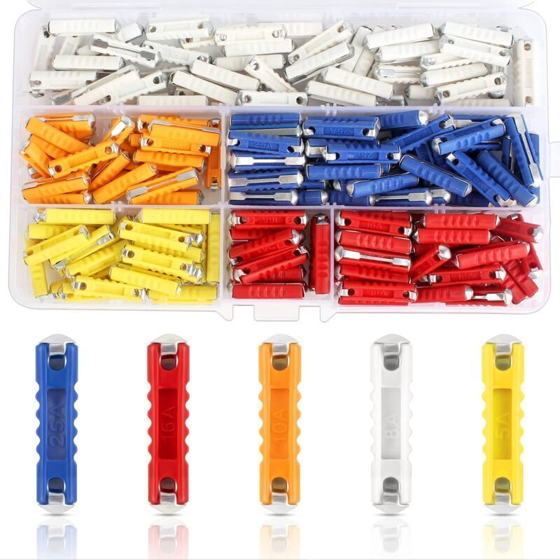 Torpedo Fuse, 200 pcs Car Torpedo Fuse For Classic Car Motorcycle, Car Torpedo Fuse With Storage Box And Continental - Image 1