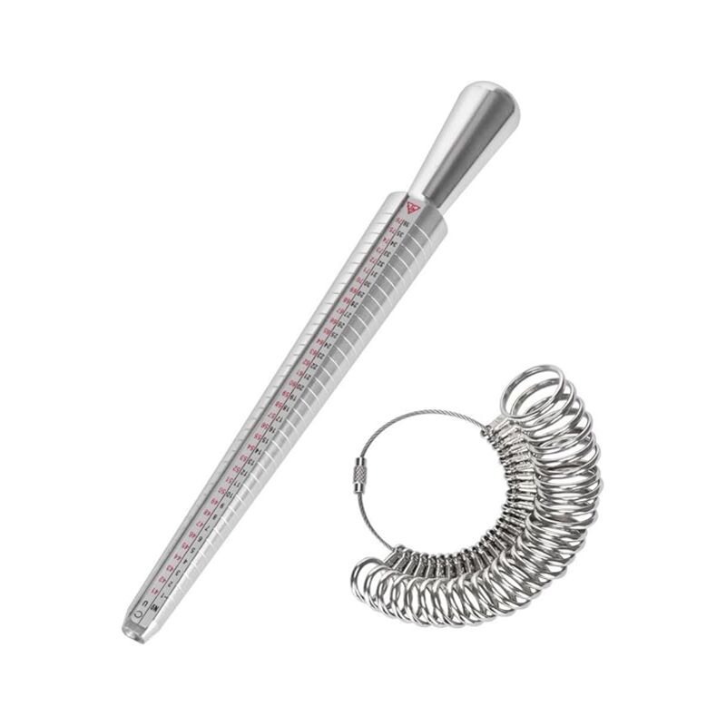 Ring Sizer 41-76 Finger Size Gauge Ring Sizer Tool With 3 Measuring Scales (Eu, Us, Uk) - Image 1