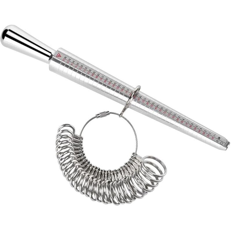 Ring Sizer 41-76 Finger Size Gauge Ring Sizer Tool With 3 Measuring Scales (Eu, Us, Uk) - Image 3