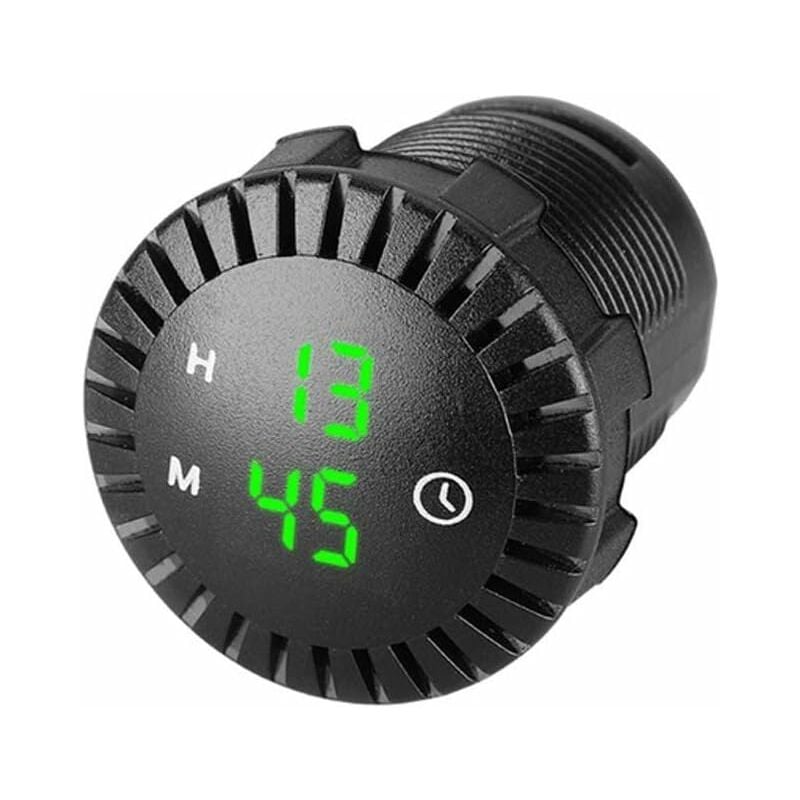 Car LED Clock Touch Clock Waterproof Car Digital Clock 12V/24V Mini LED Digital Clock Mini Motorcycle Clock Diameter - Image 1
