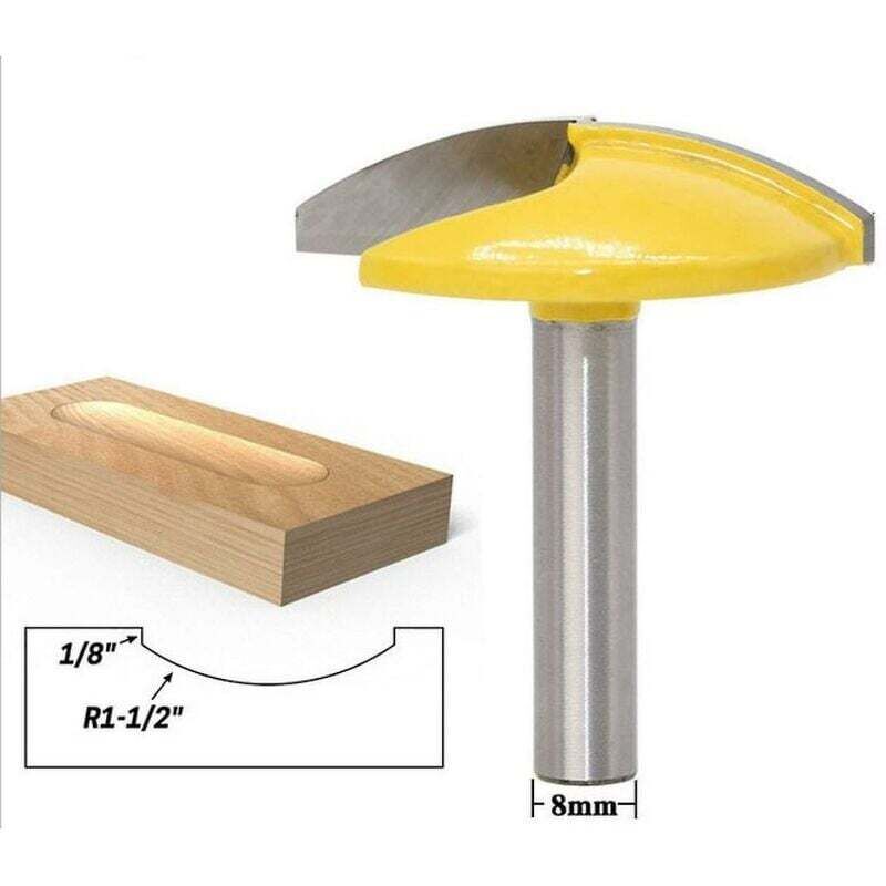 Curved And Horizontal ROuter Bit With 8Mm Shank Carbide Molding Cutter - Professional Wood Cutting Tools（44.2Mm） - Image 2