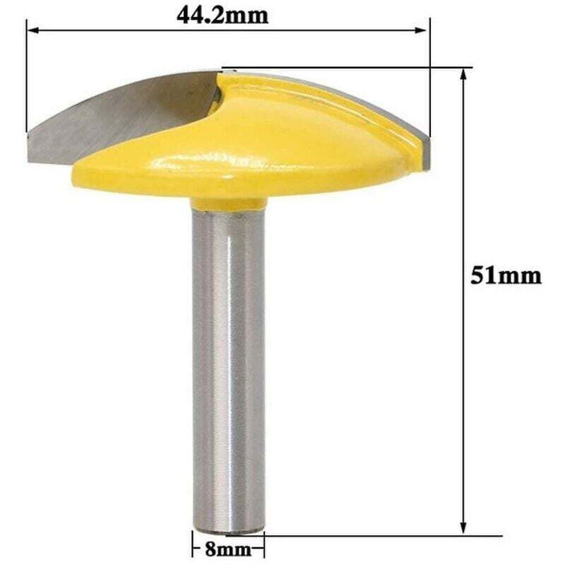 Curved And Horizontal ROuter Bit With 8Mm Shank Carbide Molding Cutter - Professional Wood Cutting Tools（44.2Mm） - Image 3