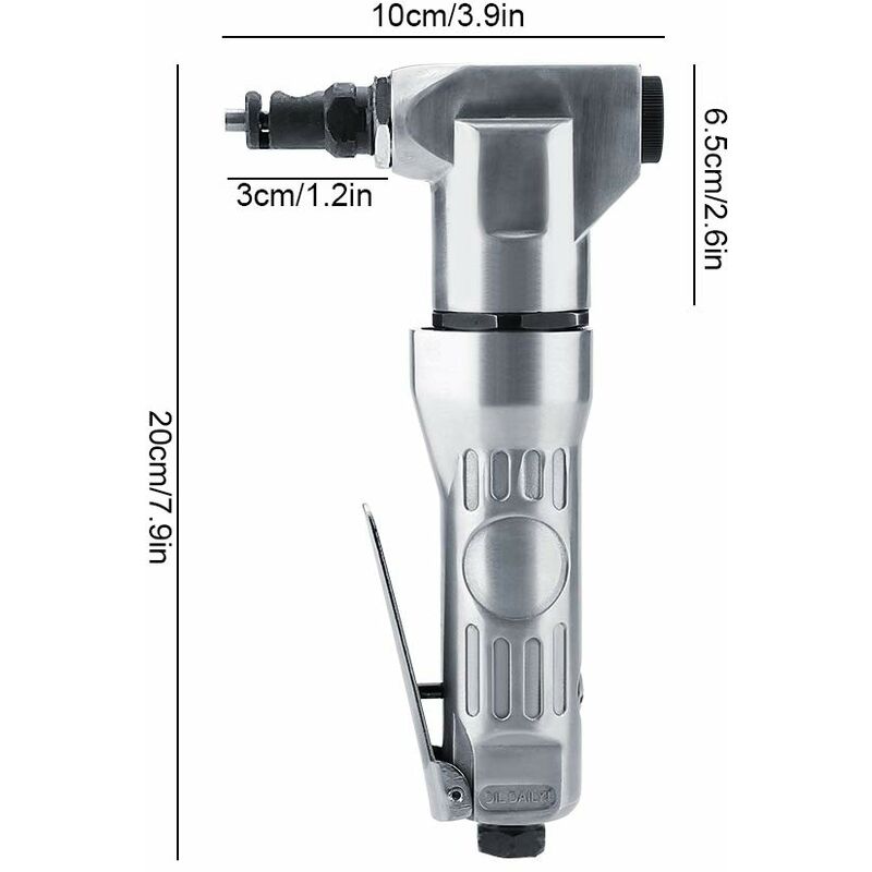 2800Rpm Pneumatic Nibbler 1 pcs Air Nibbler High Hardness Air Scissors Pneumatic Cutting Tool For Steel Sheet Cutting - Image 3