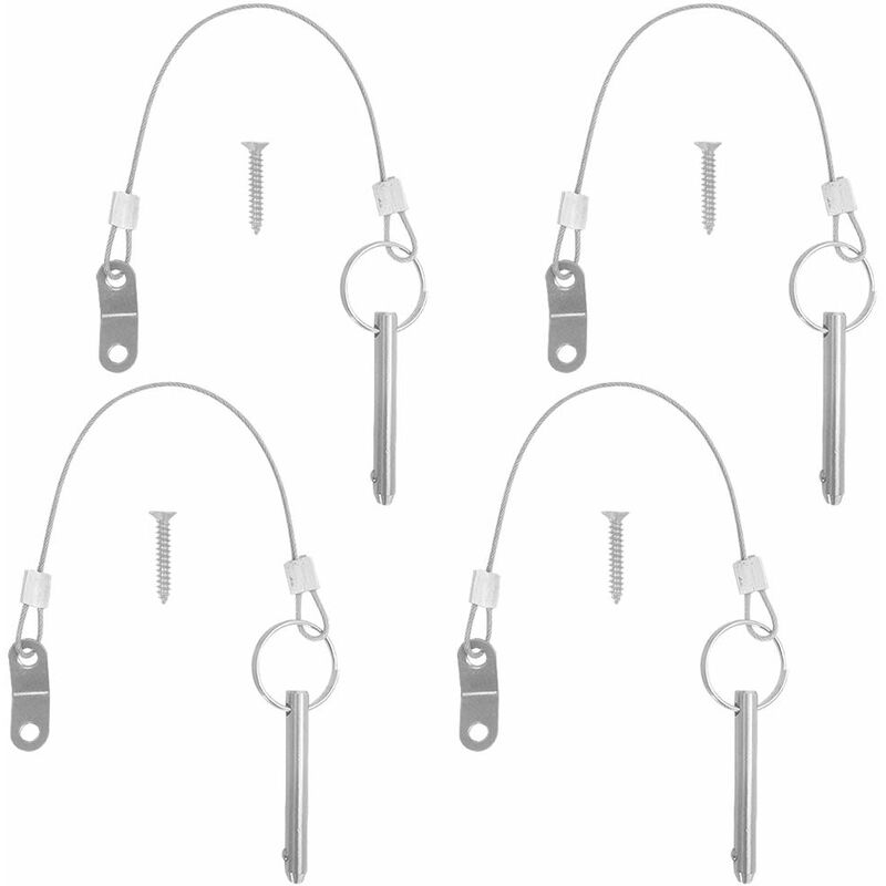 4 pcs Quick Release Pins, 6.3Mm Top Pin Diameter, 51Mm Total Length, 40Mm Effective Length With 316 Stainless Steel - Image 1
