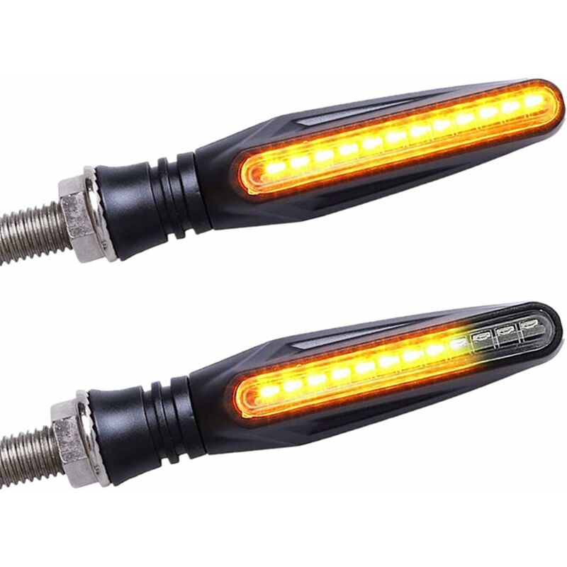 2 pcs Universal Motorcycle LED Turn Signal Light Motorcycle Turn Signals DAytime Running Light Motorcycle Flasher Bulb - Image 1