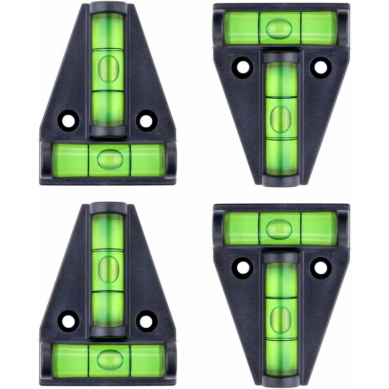 Spirit Level, Small T-Shaped Magnetic Spirit Level With 2 Leveling Bubbles. 4 pcs Set, Rv Accessories, Stabilizers, - Image 1