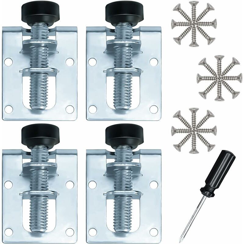 Adjustable Furniture Leveling Feet Galvanized Iron M10 Levelers For Furniture, Tables, Cabinets, Workbenches And - Image 1