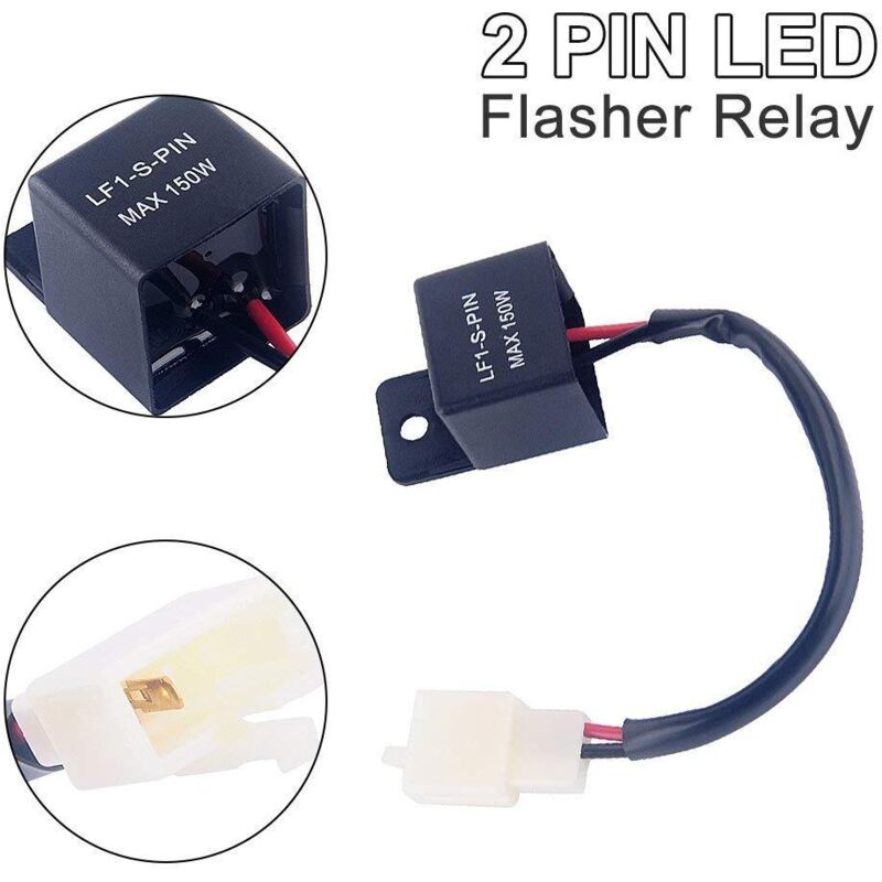 2 Pin 12V LED Flasher Relay For Car And Motorcycle - Image 3