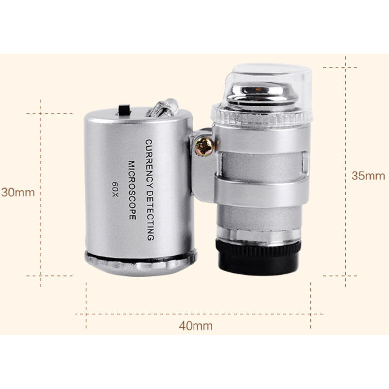 60X Mini LED Uv Illuminated Jeweler Loupe - Image 2