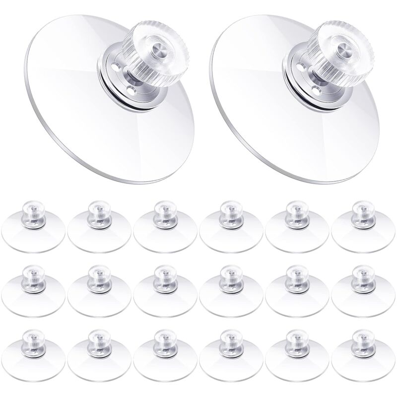 40Mm Plastic Suction Cups Clear Pvc Suction Cup Strong Adhesive Suction Holder With Screw Nut For Car Shade Cloth Glass - Image 1