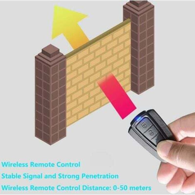 Anti-Theft Alarm, Wireless Remote Control Smart Alarm, Waterproof Vibration Smart Sensor Alarm, For - Image 2