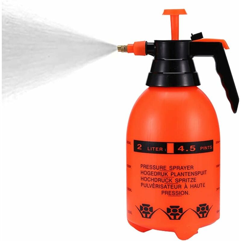 Garden Pump Sprayer 68 Oz/0.5 Gallon Hand Pressure Bottle With Adjustable Brass Nozzle For Watering Flower Lawn, - Image 1