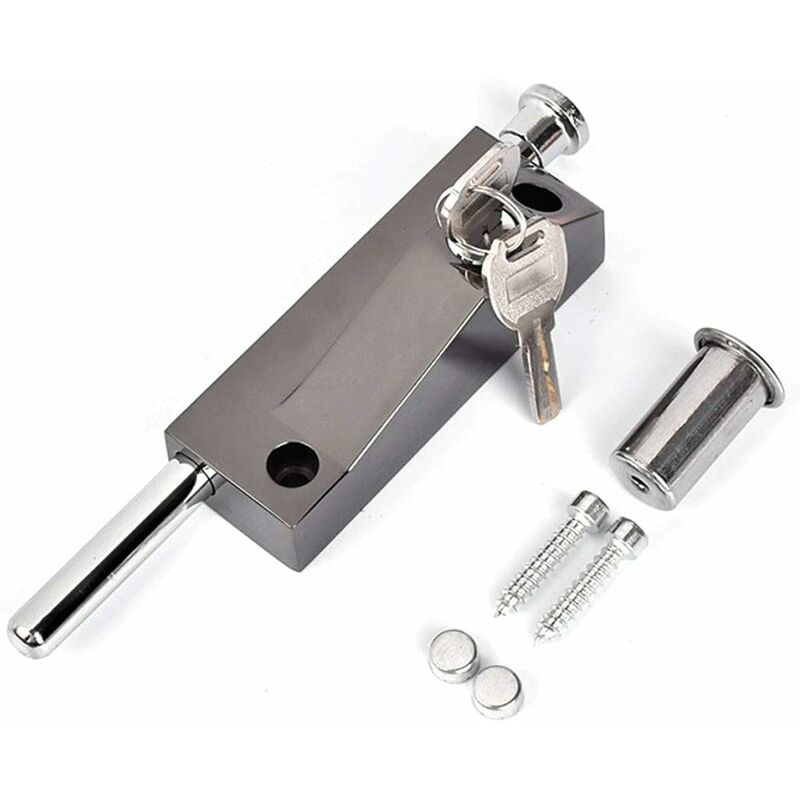 Multi-Purpose Door Lock, Garage Door Lock, Gate Lock, Universal Door Lock, Comes With 2 Keys, For Indoor And Outdoor - Image 1