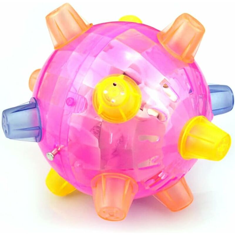 LED Dog Jumping Ball, Jump Activated, Rubber Light Up Ball, Non-Toxic Flashing Jumping Balls, Non-Toxic Pet Flash DAnce - Image 1