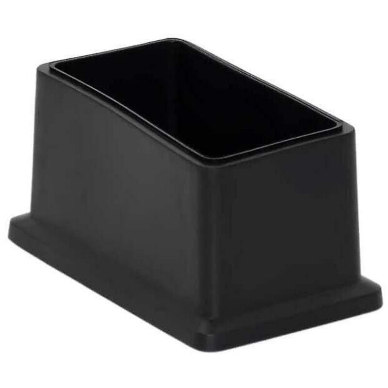 8 Pack Rectangular Pvc Chair Leg Caps Non-Marking Floor Protector 25 X 50Mm (1