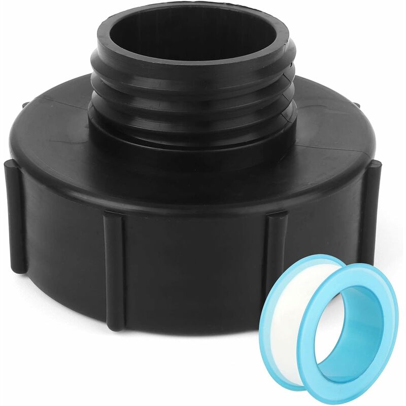 Ibc Adapter, 1000L Tank Tap S100, With Ptfe Tape, Sealing Tape, Ibc Tap Connector For Garden Tap, For Tank Adapter (2 - Image 1