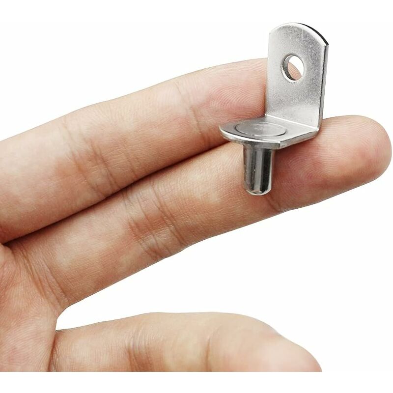25 Pieces Shelf Support Pegs Metal Shelf Support Pin Shelf Pegs L Shape Bracket For Wood Or Glass Cabinet Cupboard - Image 3