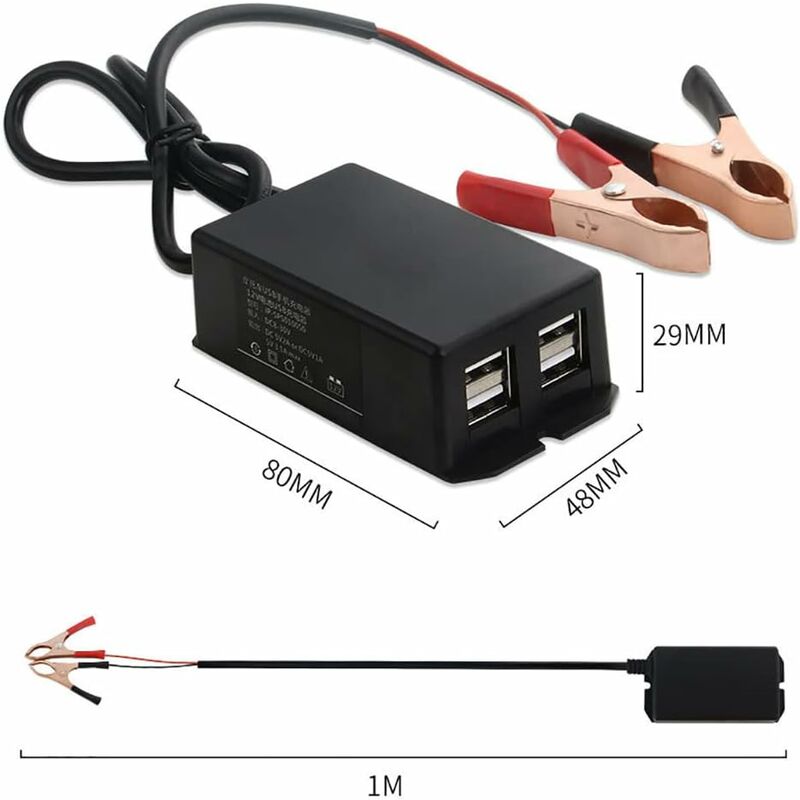 12V 24V To 5V Usb Power Adapter,Waterproof Motorcycle Mobile Phone Charger Usb Motorcycle Charger Motorcycle Usb - Image 2