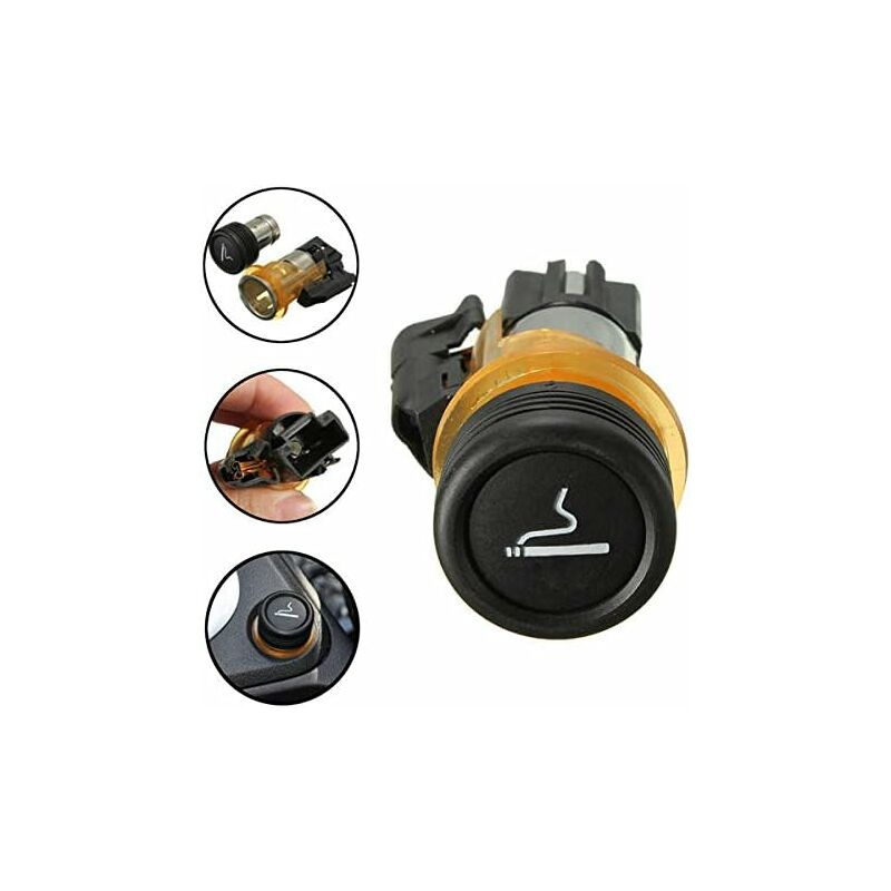 Car Cigarette Lighter & Cig Box Compatible With Peugeot 206 308 406 607 - Image 1