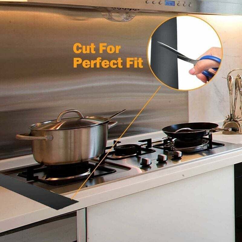 2 Pack 25''/63Cm Kitchen Countertop Edging Strips, Silicone Stove Counter Gap Cover, Long Filler Seal For Sealing - Image 4