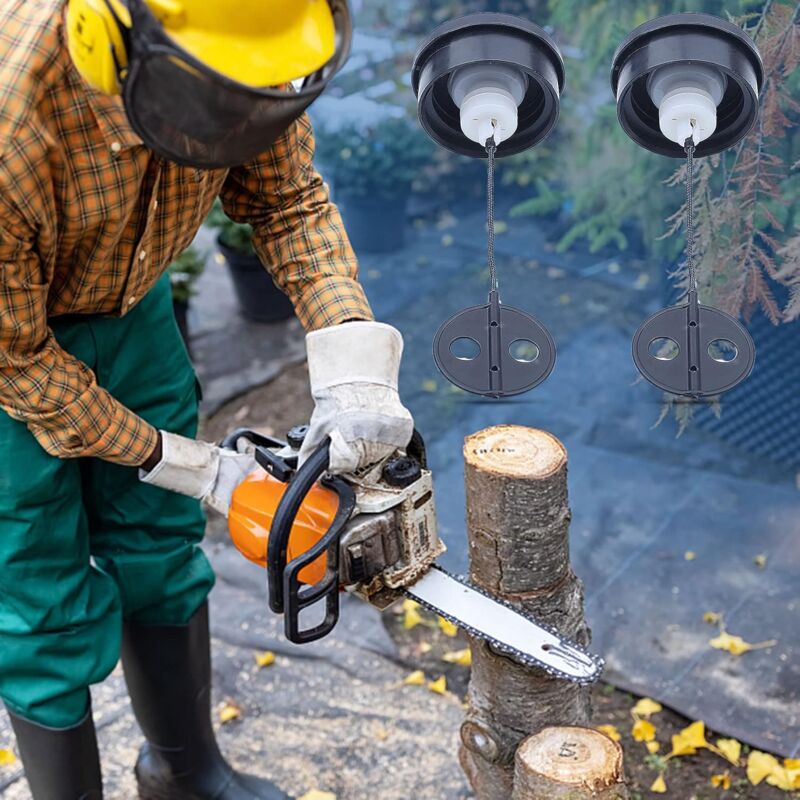 2 pcs Fuel Tank Cap For Stihl Fs38 Fs45 Fs55 Fs56 Fs80 Fs81 Fs85 Fs88 Fs120, Aumel Brushcutter Fuel Cap Fuel Tank Cap - Image 2