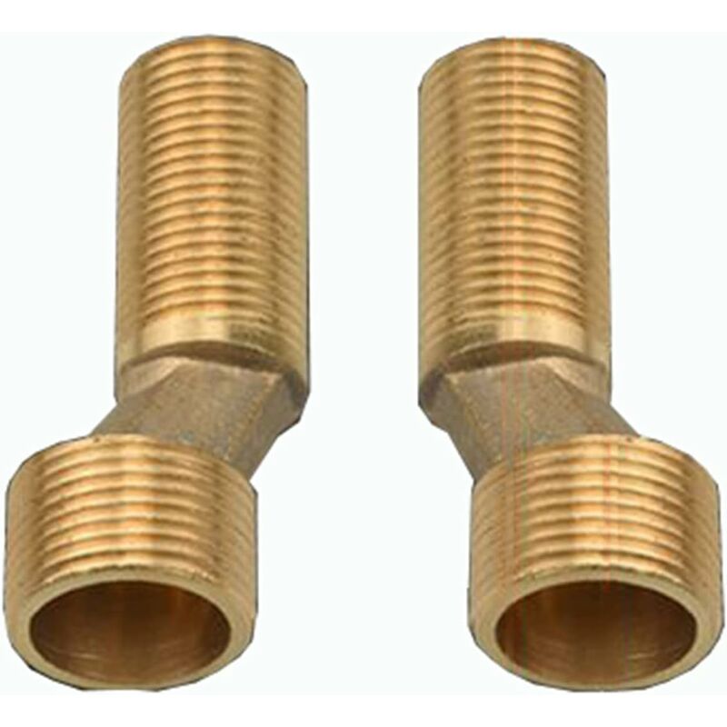 Offset Connection Tub Shower Faucet, Brass Elbow Reducer, Adjustable Swing Arm, 1/2 3/4 Offset Connection, 1/2 3/4 - Image 1
