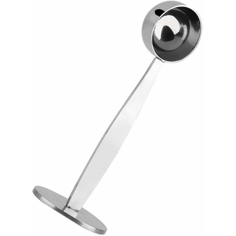 2-In-1 Coffee Scoop Holder Espresso Coffee Measuring Spoon Stamp Stainless Steel Coffee Scoop Measuring And Tamping - Image 1