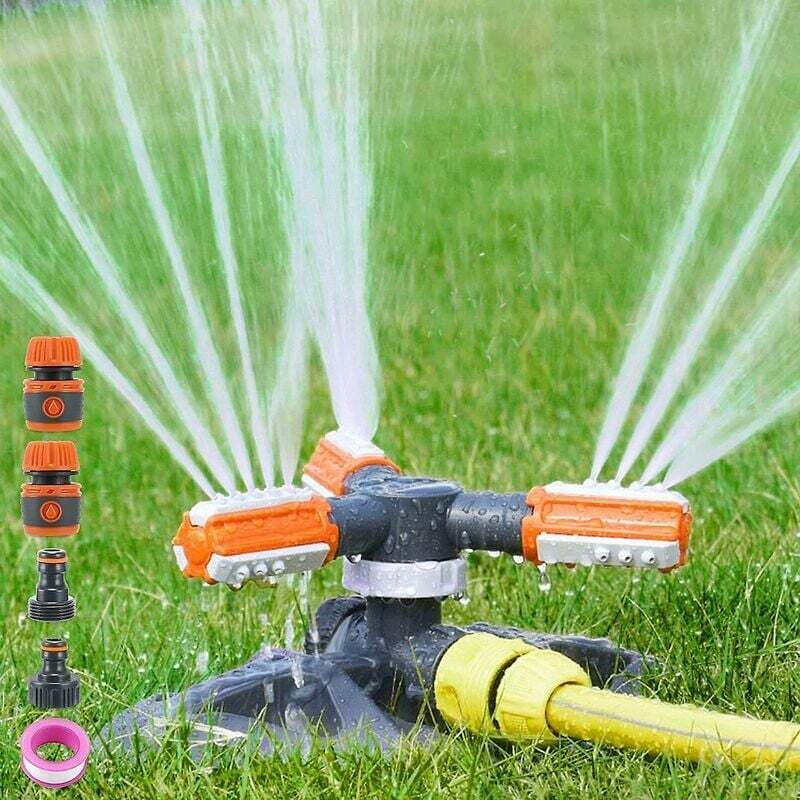 Garden Sprinkler, Automatic Garden Watering Irrigation System, Large Area Covering 360° ROtating Sprinkler For Lawn, - Image 1