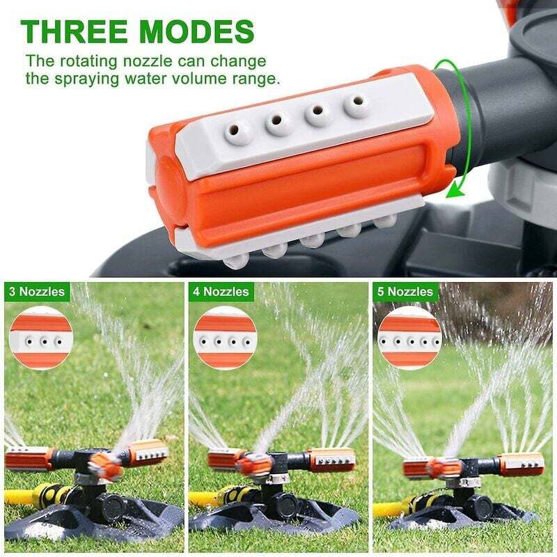 Garden Sprinkler, Automatic Garden Watering Irrigation System, Large Area Covering 360° ROtating Sprinkler For Lawn, - Image 2
