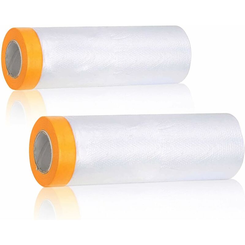 2 Pack Pe Material Furniture Dustproof Film High Adhesive Paint Protection Cover Sofa Furniture Dustproof Cover (3M - Image 1