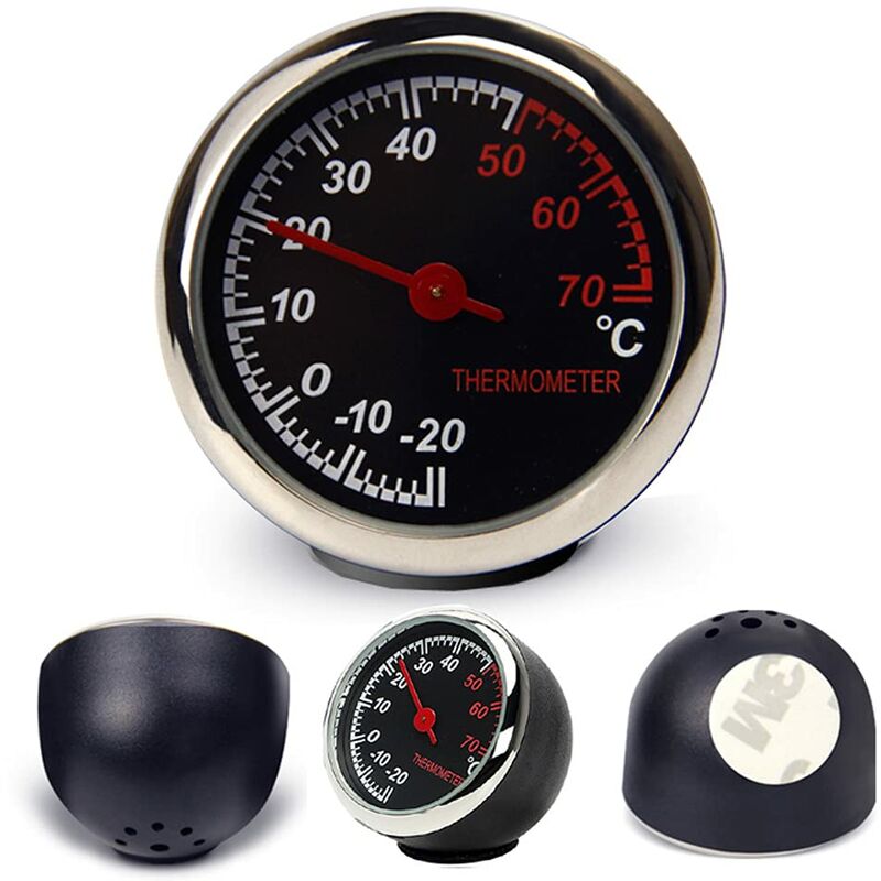 Car Thermometer Mechanical Needle Analog Counting Tool Anti-Scratch High Transparency And Durability Temperature - Image 1