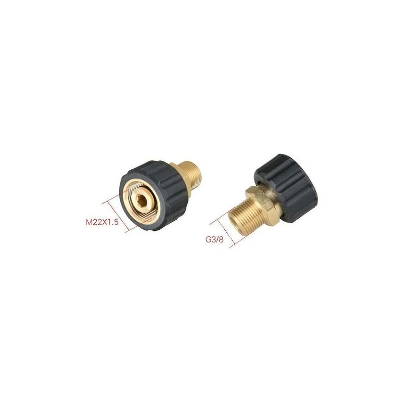 Nozzle Fitting Adapter High Pressure Washer Accessories - M22F G3 / 8F - Image 2