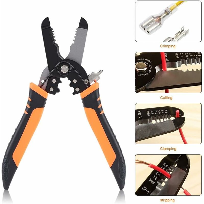 Wire Stripper, Automatic Cable Stripper, Wire Stripper For Stripping Crimping Clamping Cutting Tool - Image 3