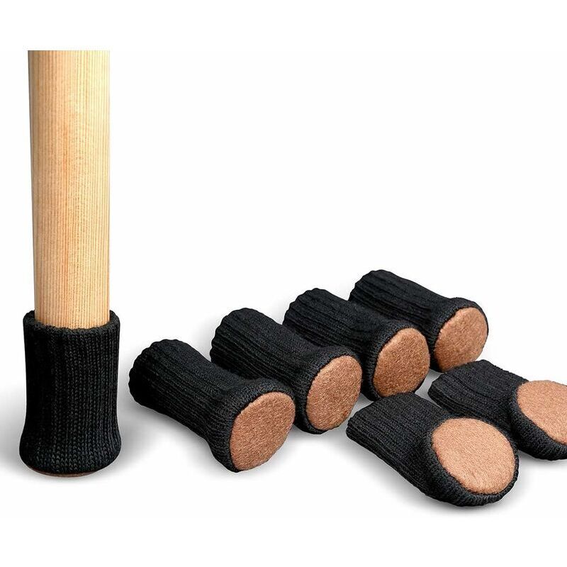 24 pcs Chair Leg Socks, Furniture Leg Caps, Non-Slip Chair Leg Pads For Fits 1