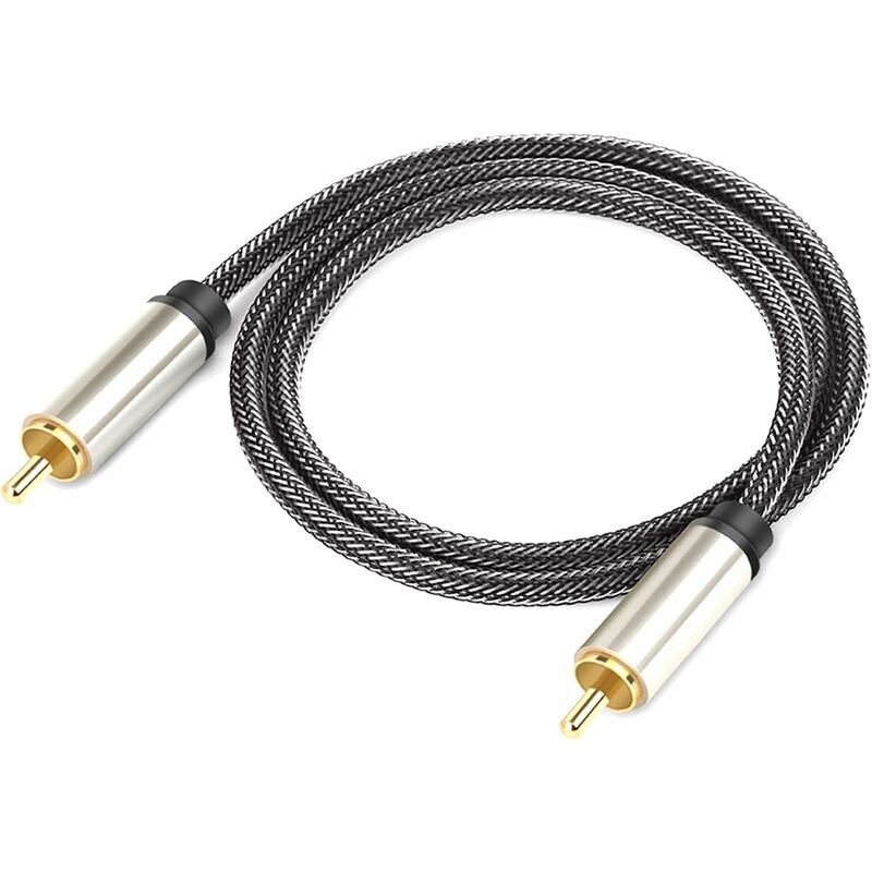 Digital Coaxial Audio Cable, Hifi 5.1 Spdif Rca To Rca Male To Male, For Digital Audio And Composite Video Cables - Image 1