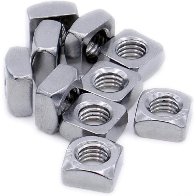 Square Nut M8 (8Mm) (Chamfered) – Stainless Steel (A2) (Pack Of 20) - Image 2