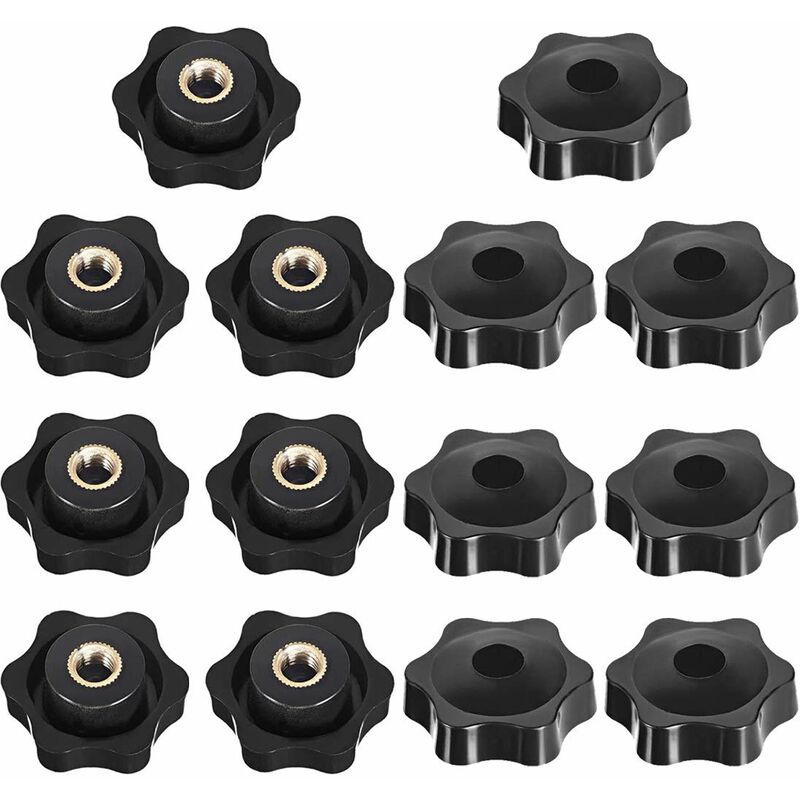 Star Head Clamping Knob, Star Head Clamping Nuts Knob, Clamping Nuts Star Shape Handle, Thread Clamping Knob, For - Image 1