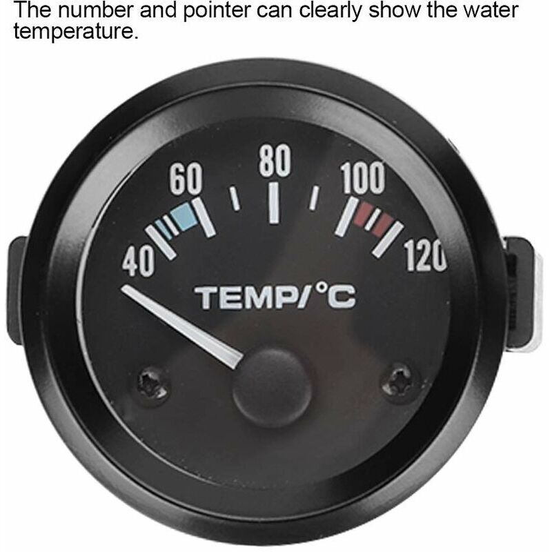 Car Water Temperature Gauge Car Water Temperature Gauge Meter Water Temp Meter 2Inch 52Mm - Image 2