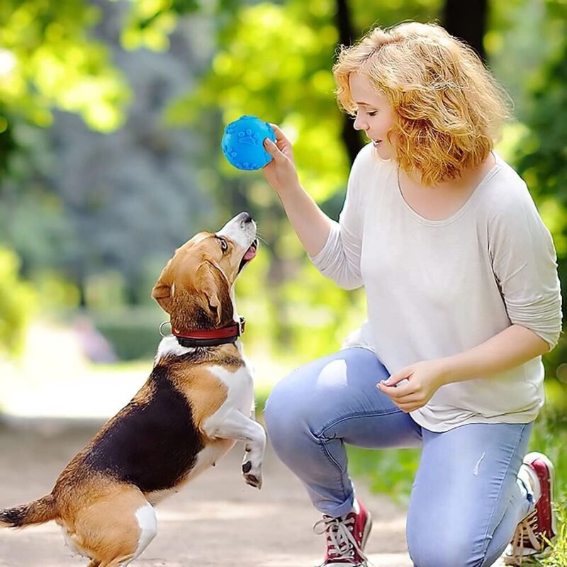 Dog Toys Balls, Sound Toys Balls, Dog Chew Ball Toy, Puppy Molar Teeth Cleaning Ball, For Small And Medium Dogs - Image 2