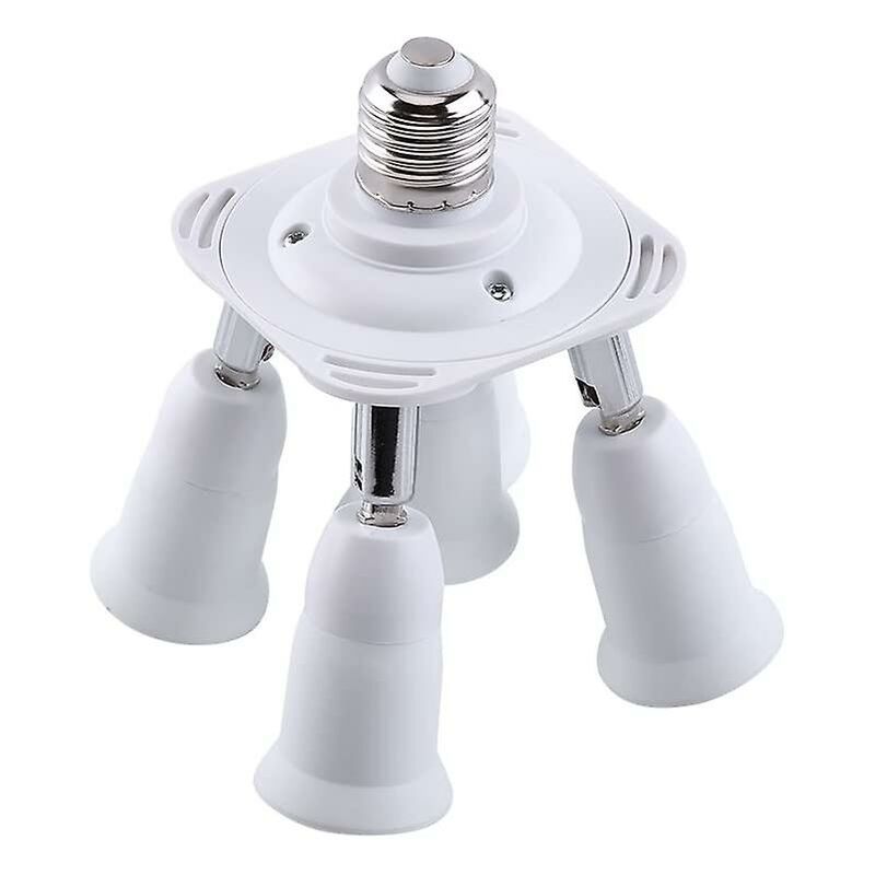 5 In 1 E27 Socket Splitter Adapter Socket Splitter Adapter Socket Converter Holder For E27 LED Bulbs - Image 3