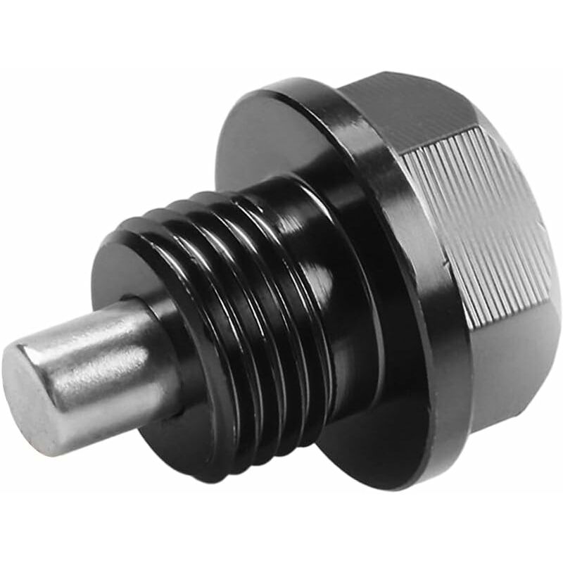 Oil Pan Screw, Universal Metal Anodized Magnetic Engine Oil Pan Nut Drain Plug Anti-Theft With Ring, Universal Oil Pan - Image 1