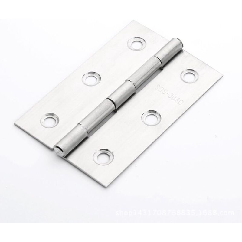 10 pcs Stainless Steel Home Furniture Hardware Door Hinge Long 75Mm X 50Mm - Image 3
