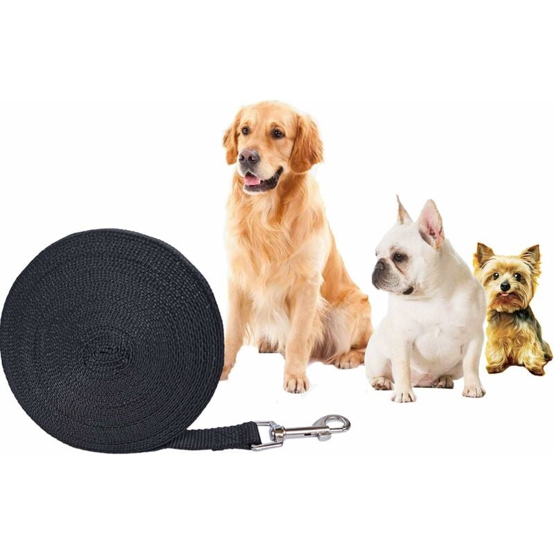 Dog Leash 5M/ 10M / 15M Black, Dog Training Leash, Long Leash For Small To Large Dogs - Image 3