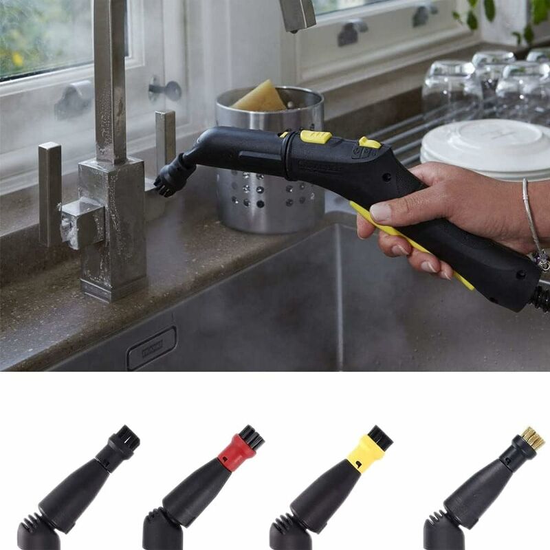4 Pack Steam Cleaning Brushes, Steam Cleaning Accessories, ROund Brushes Set, For Kärcher Sc1 Sc2 Ctk10 Sc3 Sc4 Sc5 Sc7 - Image 4