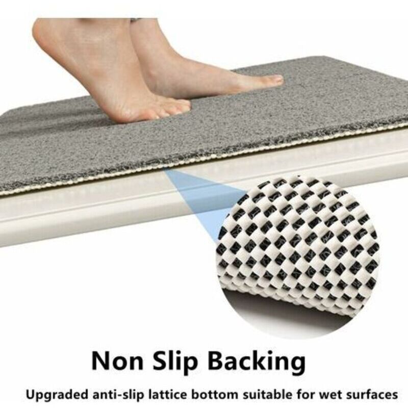 Shower Mat For Indoor Shower, Non-Slip Loofah Bath Mat, Anti-Mold, Anti-Bacterial, Soft Pvc Bath Mat For Bathroom, Wet - Image 2
