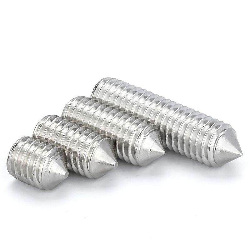 M6 Conical Grub Screws Stainless Steel Hexagon Grub Screws Allen Fasteners Point Screws M6×20Mm,20 pcs - Image 2