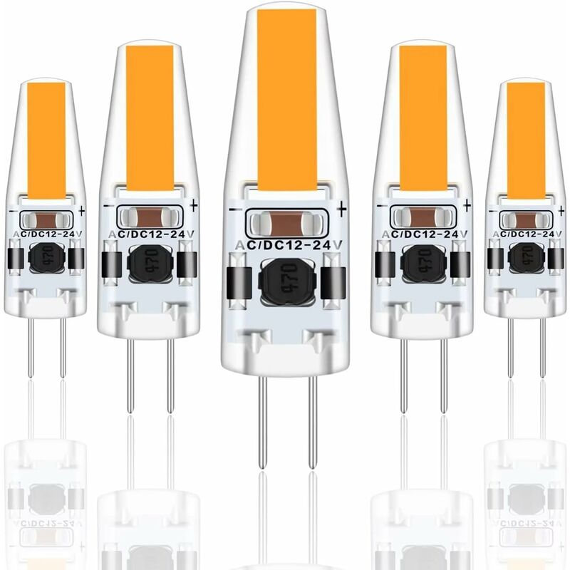 G4 LED 3W 12V Ac/Dc Light Bulbs, G4 3W LED Bulbs Equivalent To 30W Halogen Bulb, 300Lm, Warm White 2700K, Non-Dimmable, - Image 1