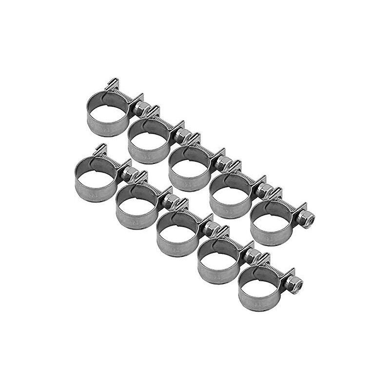 10 pcs Heavy Duty Stainless Steel Fuel Hose Clamps 6Mm-20Mm Optional Size For Plumbing (13-15Mm) - Image 1
