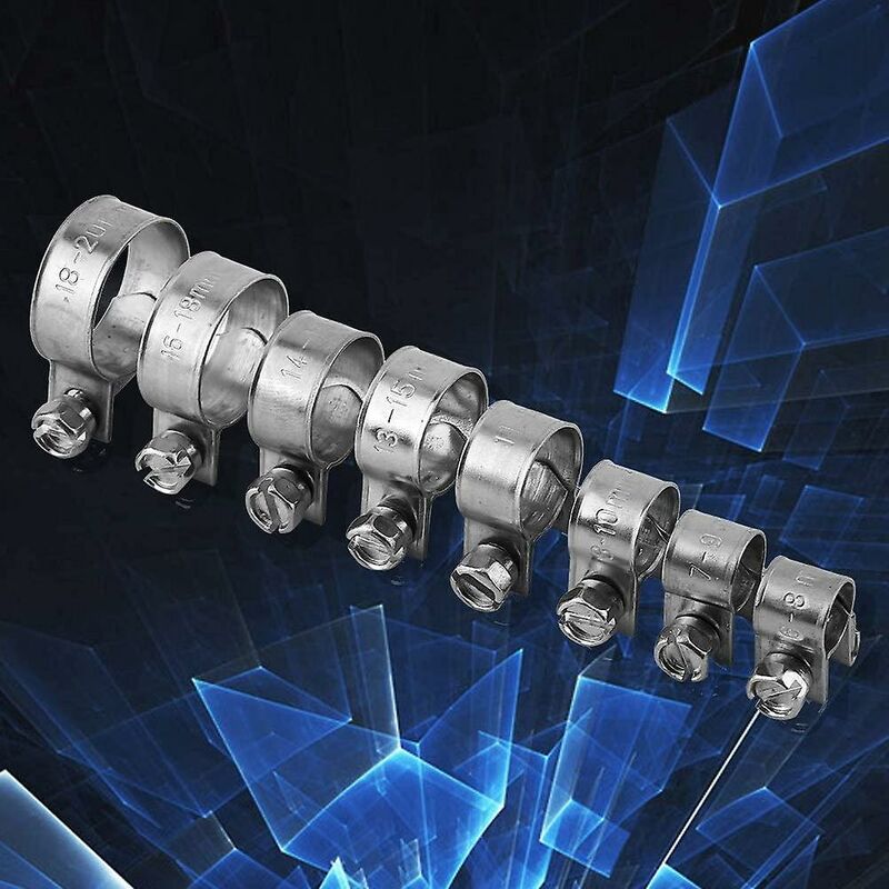 10 pcs Heavy Duty Stainless Steel Fuel Hose Clamps 6Mm-20Mm Optional Size For Plumbing (13-15Mm) - Image 4