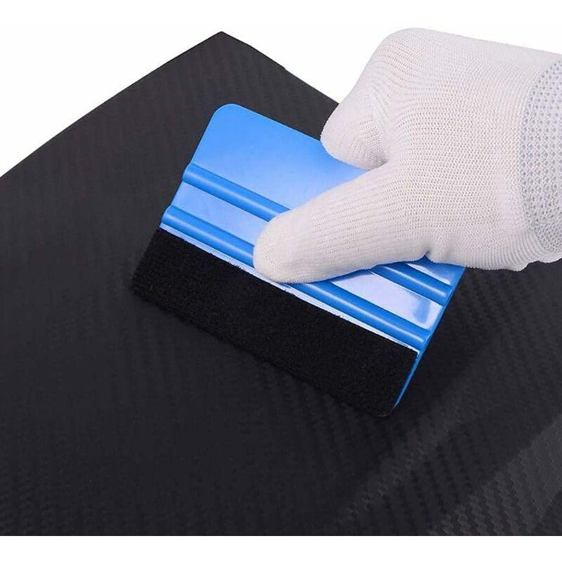2 pcs Plastic Squeegee For Car Sticker Soft Vinyl Film Tinting Tool Soft Felt Scraper (2 pcs) - Image 3